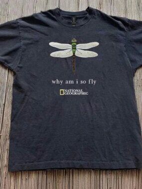 National Geographic Dragon Fly ''Why Am I So Fly'' Graphic T-shirt